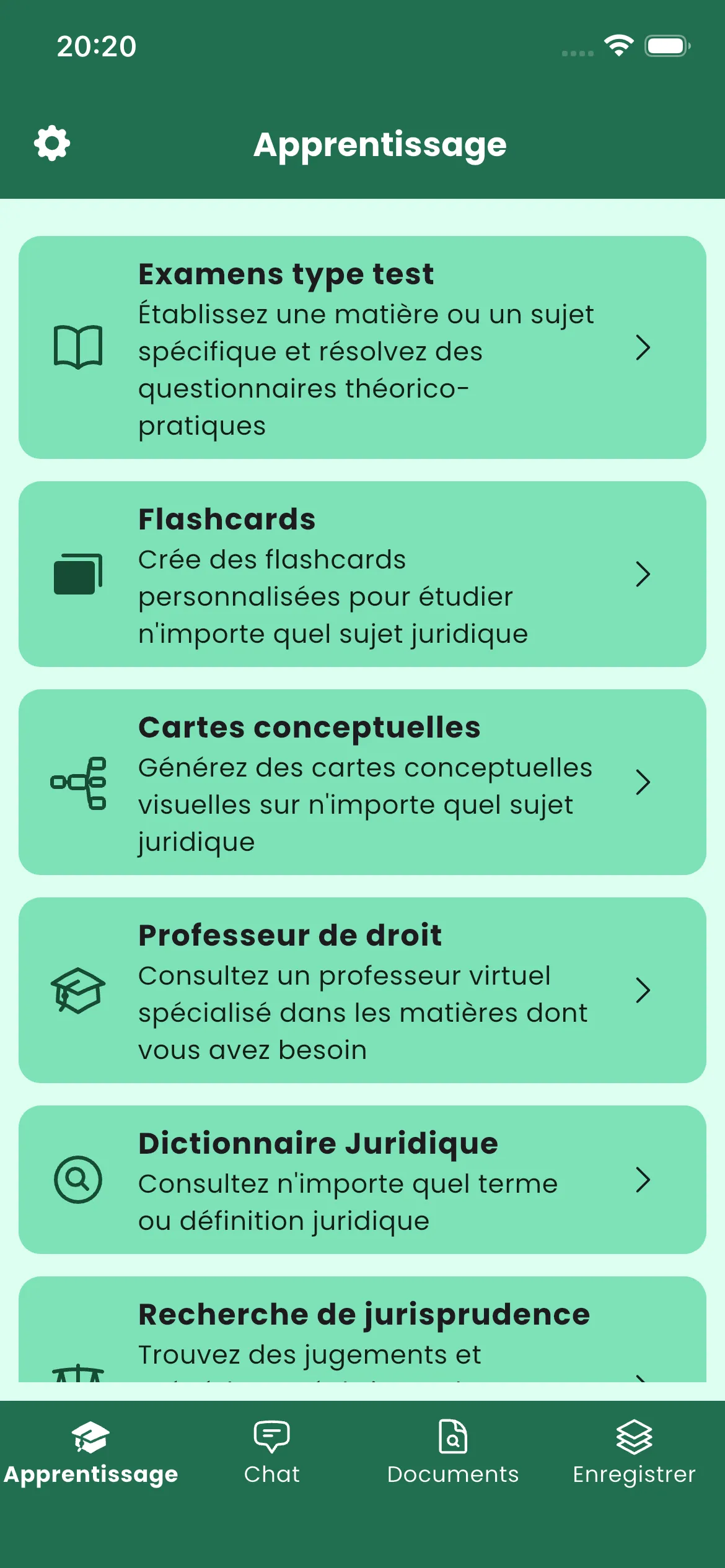 Capture 15 de l’application Legal Assistant AI
